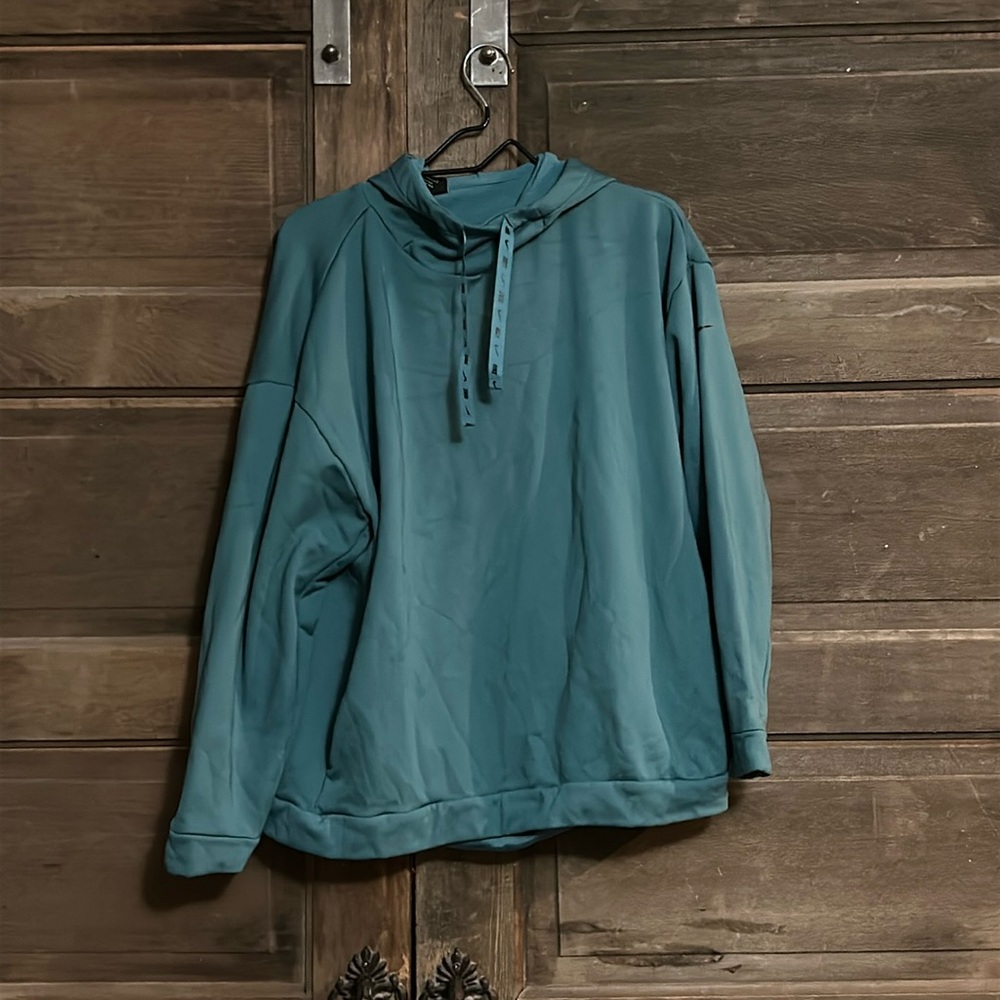 Nike Sportswear Club Fleece Pullover Hoodie Sweatshirt Size XL Teal